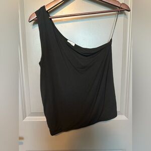J. Crew Black Asymmetrical Blouse